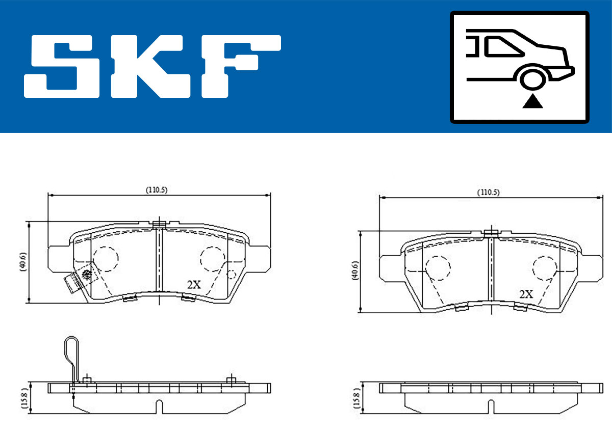 SKF Remblokset VKBP 90597 A