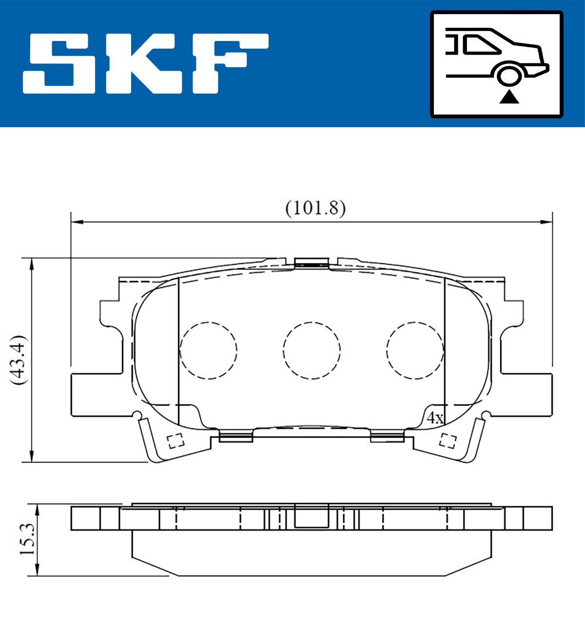 SKF Remblokset VKBP 90615