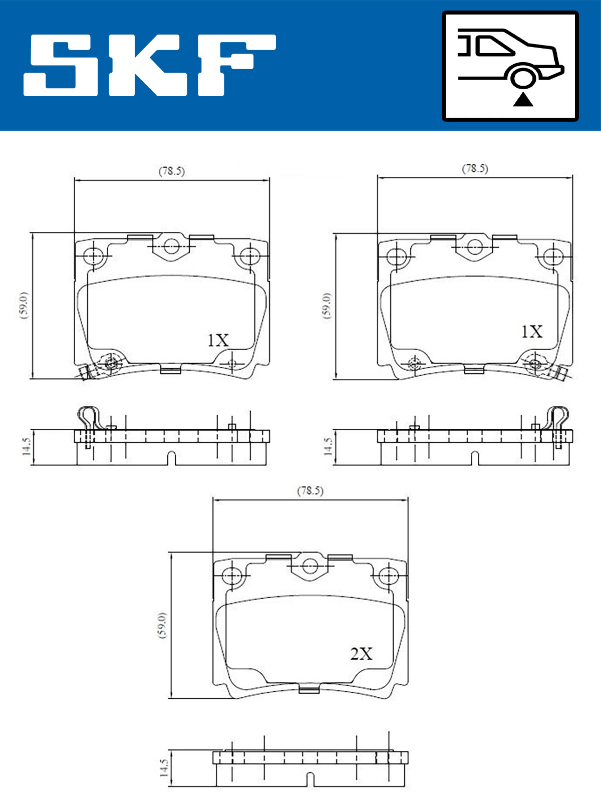 SKF Remblokset VKBP 90640 A