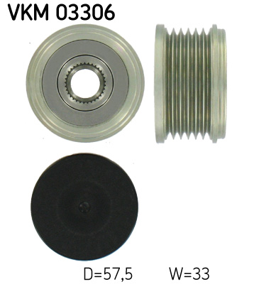 Vrijloop koppeling dynamo SKF VKM 03306