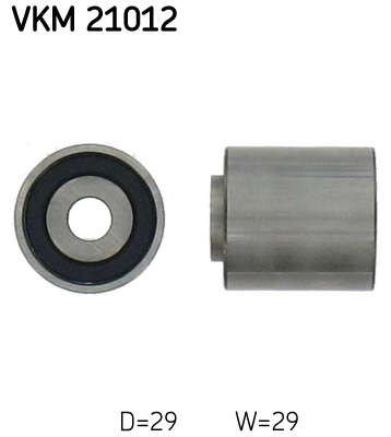 Geleiderol distributieriem SKF VKM 21012