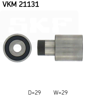 Geleiderol distributieriem SKF VKM 21131