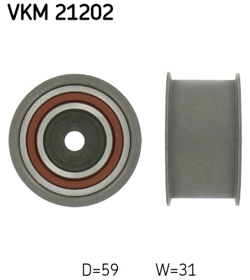 Geleiderol distributieriem SKF VKM 21202