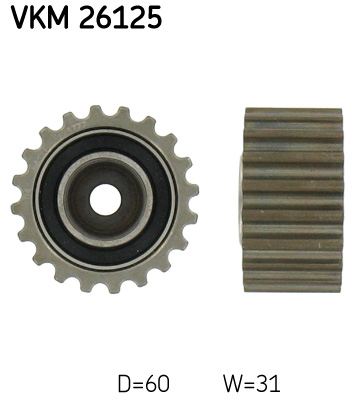 Geleiderol distributieriem SKF VKM 26125