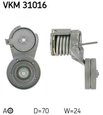 Spanrol (poly) V-riem SKF VKM 31016