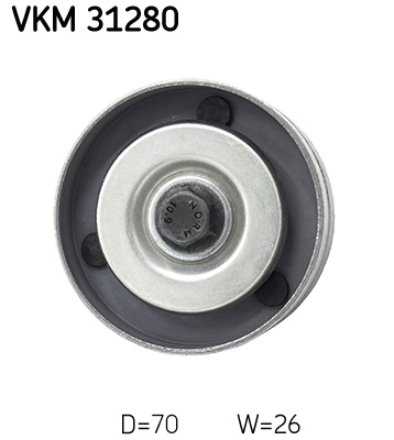 SKF Geleiderol (poly) V-riem VKM 31280