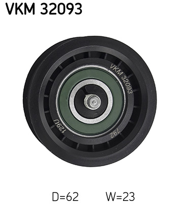 Geleiderol (poly) V-riem SKF VKM 32093