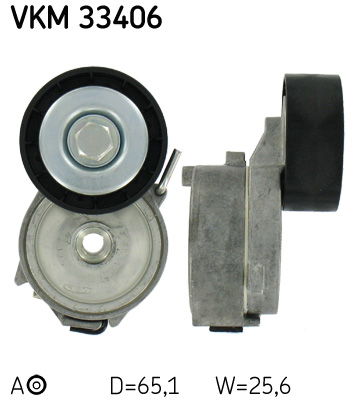 Spanrol (poly) V-riem SKF VKM 33406