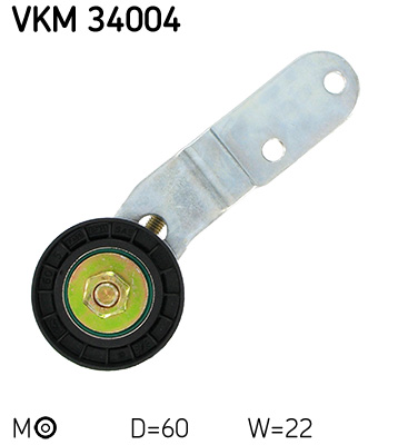 Spanrol (poly) V-riem SKF VKM 34004