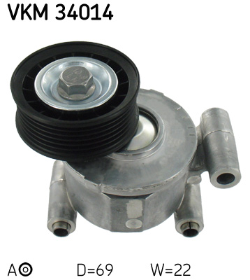 Spanrol (poly) V-riem SKF VKM 34014