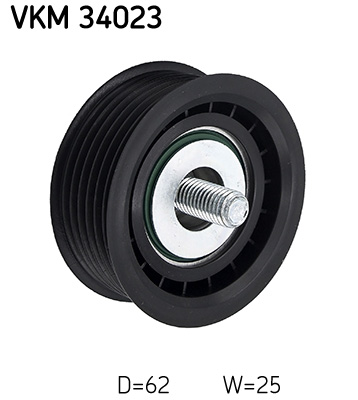 SKF Geleiderol (poly) V-riem VKM 34023