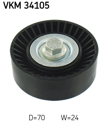 Geleiderol (poly) V-riem SKF VKM 34105