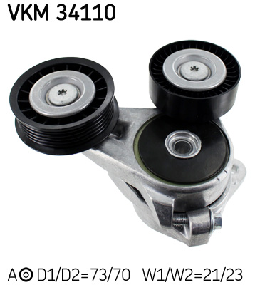 Spanrol (poly) V-riem SKF VKM 34110