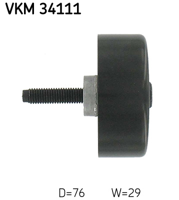 SKF Geleiderol (poly) V-riem VKM 34111
