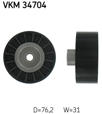 Geleiderol (poly) V-riem SKF VKM 34704