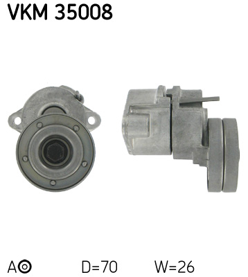 Spanrol (poly) V-riem SKF VKM 35008