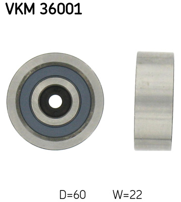 Geleiderol (poly) V-riem SKF VKM 36001