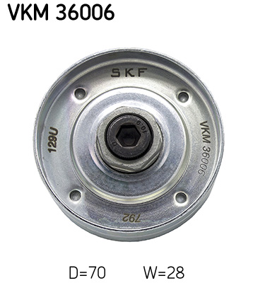 Geleiderol (poly) V-riem SKF VKM 36006