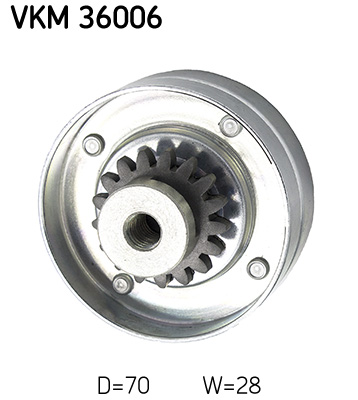 SKF Geleiderol (poly) V-riem VKM 36006