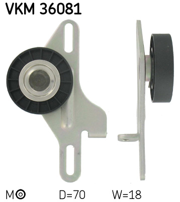 Spanrol (poly) V-riem SKF VKM 36081