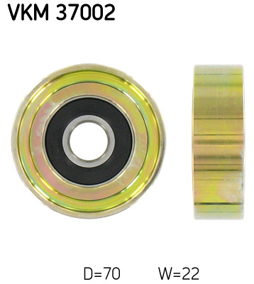 Geleiderol (poly) V-riem SKF VKM 37002