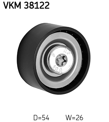 Geleiderol (poly) V-riem SKF VKM 38122