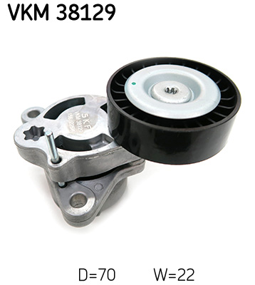 Spanrol (poly) V-riem SKF VKM 38129