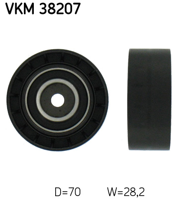 Geleiderol (poly) V-riem SKF VKM 38207