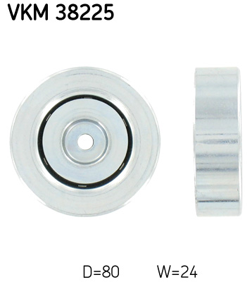 Geleiderol (poly) V-riem SKF VKM 38225