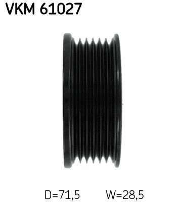 SKF Geleiderol (poly) V-riem VKM 61027