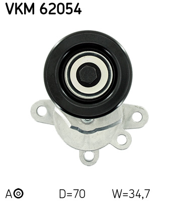 SKF Spanrol (poly) V-riem VKM 62054