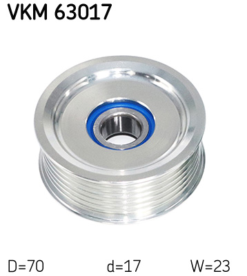 SKF Geleiderol (poly) V-riem VKM 63017