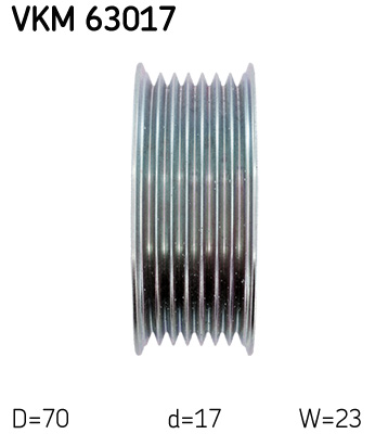SKF Geleiderol (poly) V-riem VKM 63017