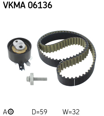 Distributieriem kit SKF VKMA 06136