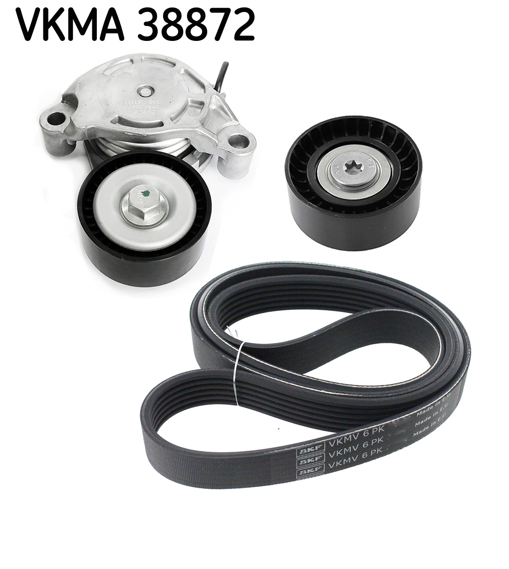 Poly V-riem set SKF VKMA 38872