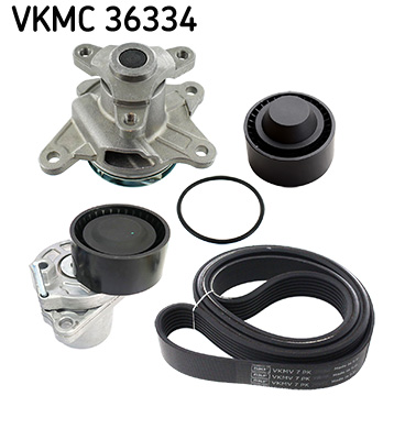 Poly V-riemen kit inclusief waterpomp SKF VKMC 36334