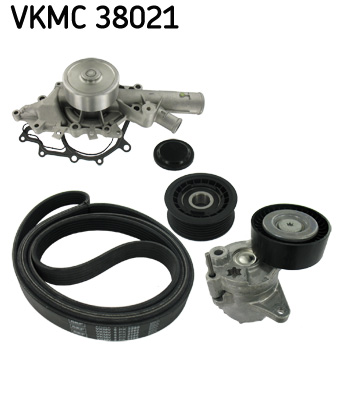 Poly V-riemen kit inclusief waterpomp SKF VKMC 38021