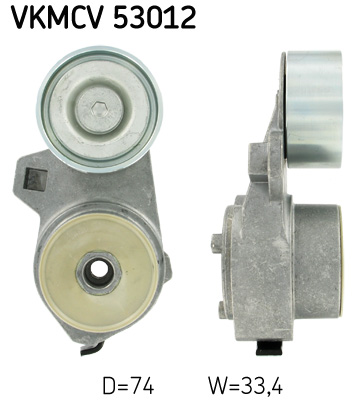 Spanrol (poly) V-riem SKF VKMCV 53012