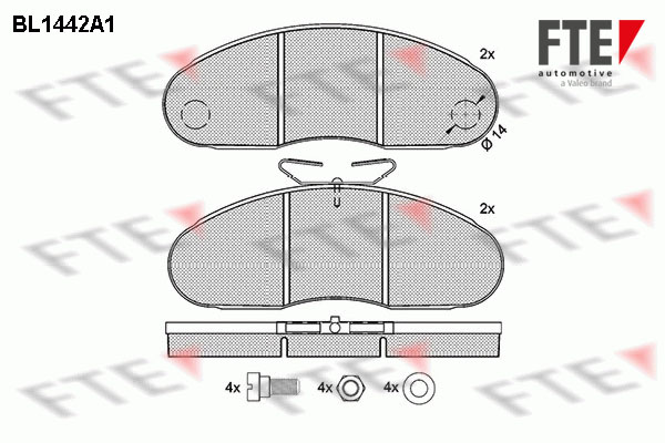 Remblokset FTE BL1442A1