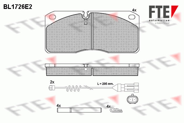 Remblokset FTE BL1726E2