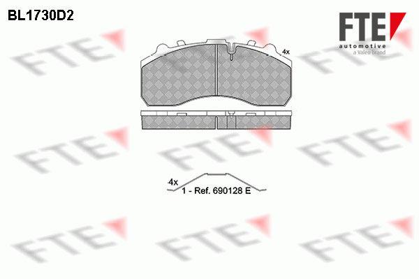 Remblokset FTE BL1730D2