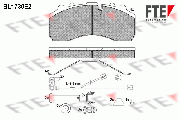 Remblokset FTE BL1730E2