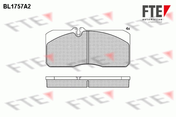 Remblokset FTE BL1757A2