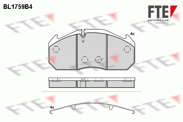 Remblokset FTE BL1759B4