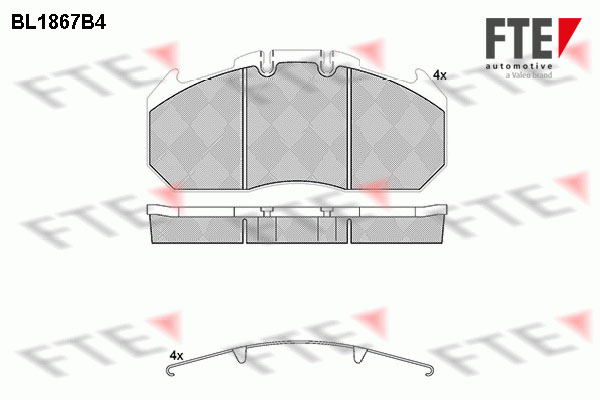 Remblokset FTE BL1867B4