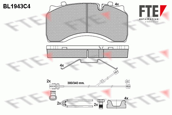 Remblokset FTE BL1943C4