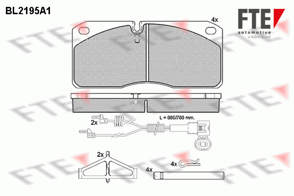 Remblokset FTE BL2195A1