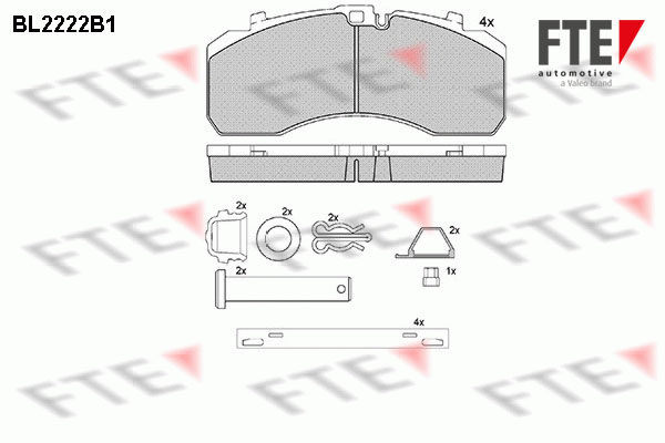 Remblokset FTE BL2222B1