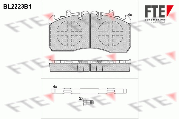 Remblokset FTE BL2223B1