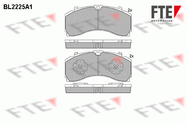 Remblokset FTE BL2225A1